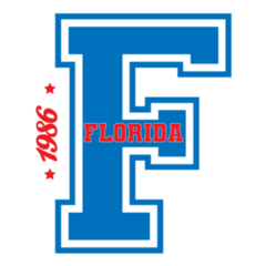 Vintage College Florida Slogan Sticker
