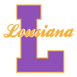 Vintage College Typography Louisiana Sticker