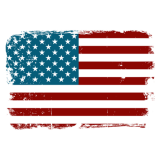 Vintage Distressed American Flag Sticker