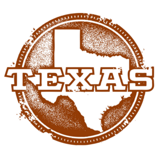 Vintage Distressed Texas Usa State Stamp Sticker