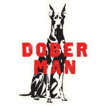 Vintage Doberman Sticker