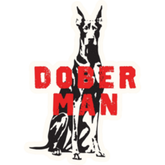 Vintage Doberman Sticker