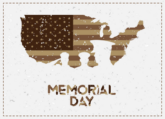 Vintage Happy Memorial Day Sticker