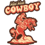Vintage Illustration Wild West Cowboy Sticker