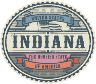 Vintage Indiana Sticker