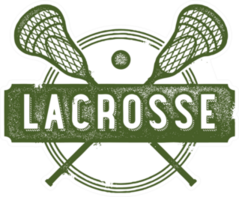 Vintage Lacrosse Sport Clip Art Sticker