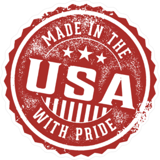 Vintage Made In The USA With Pride Stamp Sticker