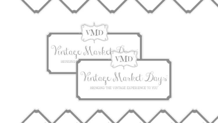 Vintage Market Days Custom Die Cut Stickers