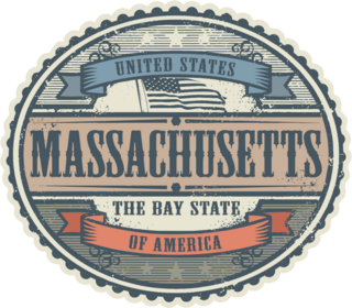 Vintage Massachusetts Stickers