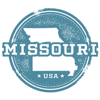 Vintage Missouri Usa State Stamp Sticker