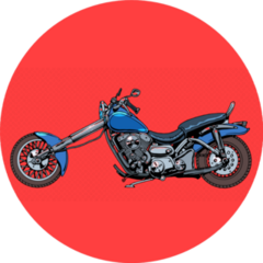 Vintage Motorcycle Bike Retro Sticker