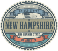 Vintage New Hampshire State Sticker