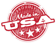 Vintage Proudly Made In USA Sticker