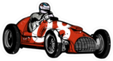 Vintage Race Car Sticker