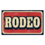 Vintage Rodeo Sign Sticker