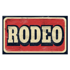 Vintage Rodeo Sign Sticker