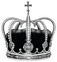 Vintage Royal Crown Sticker