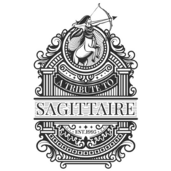Vintage Sagittarius Line Sticker 