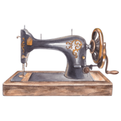 Vintage Sew Machine Sticker