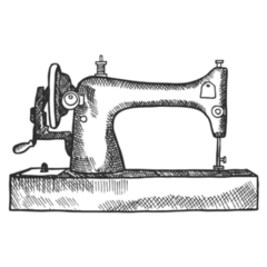 Vintage Sewing Machine Sticker