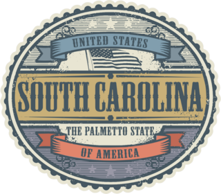Vintage South Carolina Sticker