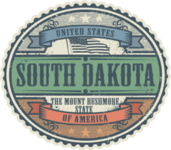 Vintage South Dakota Sticker