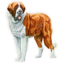 Vintage St. Bernard Sticker