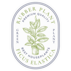 Vintage Style Rubber Tree Plant Label Sticker