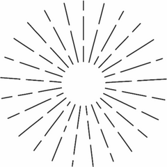 Vintage Sunburst Sticker