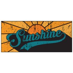 Vintage Sunshine Slogan Sticker