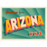 Vintage Touristic Greeting Card of Arizona Sticker