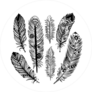 Vintage Tribal Feathers Sticker