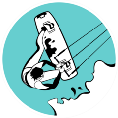 Vintage Wake Boarding Circle Sticker