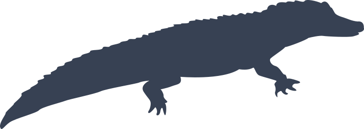 Violent Alligator Crocodile Sticker