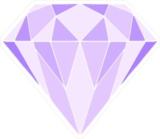 Violet Diamond Sticker