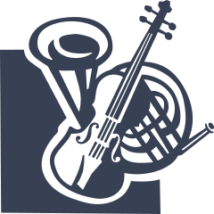 Violin And French Horn Sticker