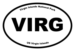 Virgin Islands National Park Oval Sticker