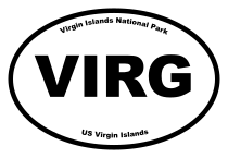 Virgin Islands National Park Oval Sticker