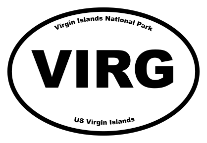 Virgin Islands National Park Oval Sticker
