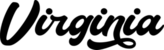 Virginia Calligraphy Text Sticker