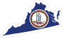 Virginia Flag State Sticker