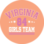Virginia Girls Team Slogan 84 Typography Sticker