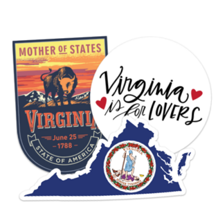 State Stickers (USA) All 50 States - Free Shipping