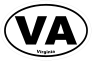 Virginia Va Oval Sticker