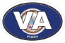 Virginia Va State Flag Oval Sticker