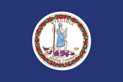 Virginia Va State Flag Sticker