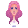 Virgo Astrological Woman Star Headband Sticker
