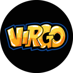 Virgo Hand Lettering Graffiti Sticker