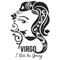 Virgo: I Rule The Spring Illustration Sticker