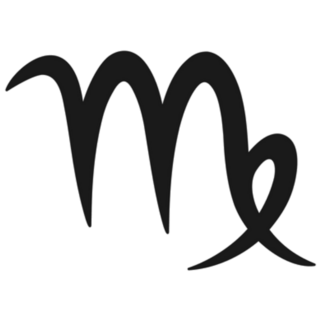 Virgo Zodiac Sign Horoscope Symbol Sticker